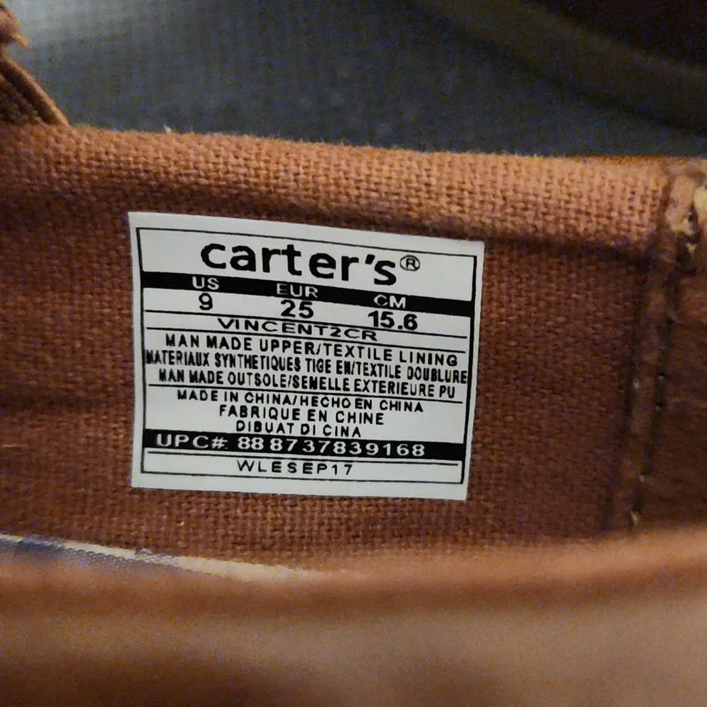 Carter's Kids Tan Moccasin Size 9